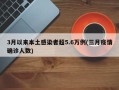 3月以来本土感染者超5.6万例(三月疫情确诊人数)
