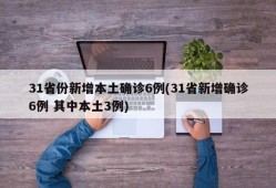 31省份新增本土确诊6例(31省新增确诊6例 其中本土3例)