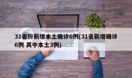 31省份新增本土确诊6例(31省新增确诊6例 其中本土3例)