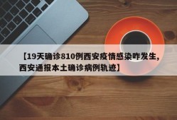 【19天确诊810例西安疫情感染咋发生,西安通报本土确诊病例轨迹】