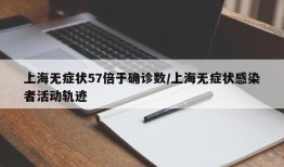 上海无症状57倍于确诊数/上海无症状感染者活动轨迹
