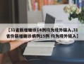 【31省新增确诊14例均为境外输入,31省份新增确诊病例15例 均为境外输入】