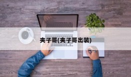 夹子哥(夹子哥出装)