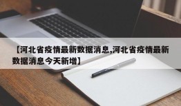 【河北省疫情最新数据消息,河北省疫情最新数据消息今天新增】