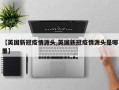 【英国新冠疫情源头,英国新冠疫情源头是哪里】