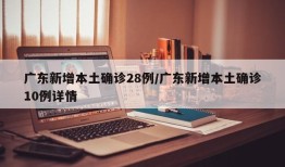 广东新增本土确诊28例/广东新增本土确诊10例详情