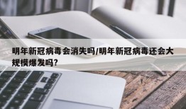 明年新冠病毒会消失吗/明年新冠病毒还会大规模爆发吗?